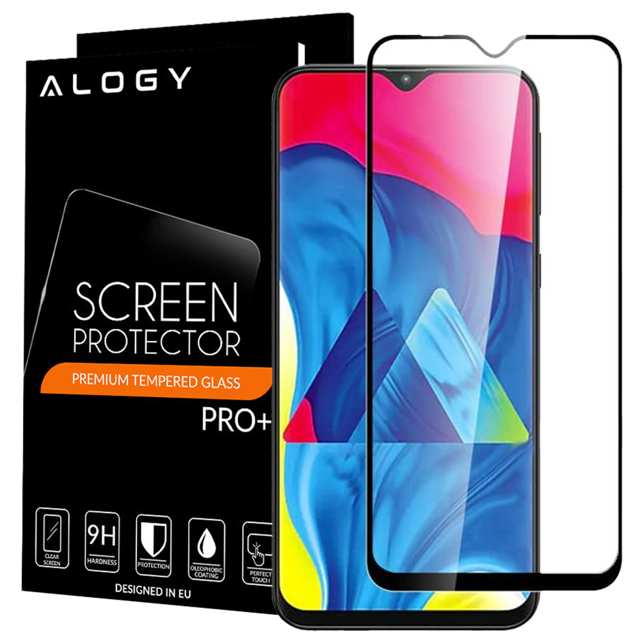 Szkło Alogy Full Glue case friendly do Samsung Galaxy M20 Czarne