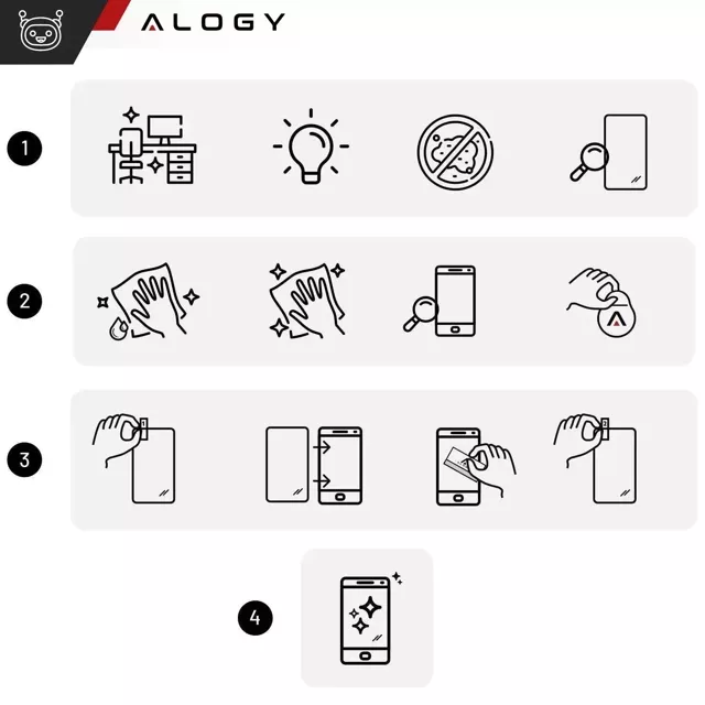 Szkło hartowane Prywatyzujące do Apple iPhone 16 matowa ochrona na ekran Alogy Privacy Glass