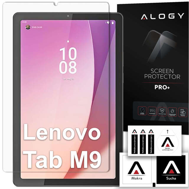 Szkło hartowane na ekran Lenovo Tab M9 2023 TB310 TB-310FU TB-310XU Alogy Screen Protector Pro+ 9H