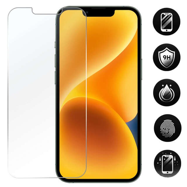 Szkło hybrydowe do Apple iPhone 13 Pro, iPhone 16e na ekran Alogy Flexi Glass 9H Case Friendly płaskie na ekran