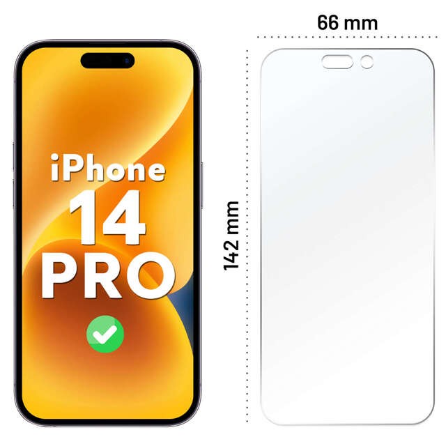 Szkło hybrydowe do Apple iPhone 14 Pro na ekran Alogy Flexi Glass 9H Case Friendly płaskie na ekran 