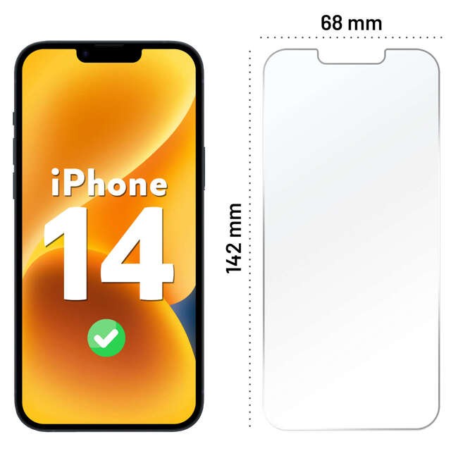 Szkło hybrydowe do Apple iPhone 14 na ekran Alogy Flexi Glass 9H Case Friendly płaskie na ekran