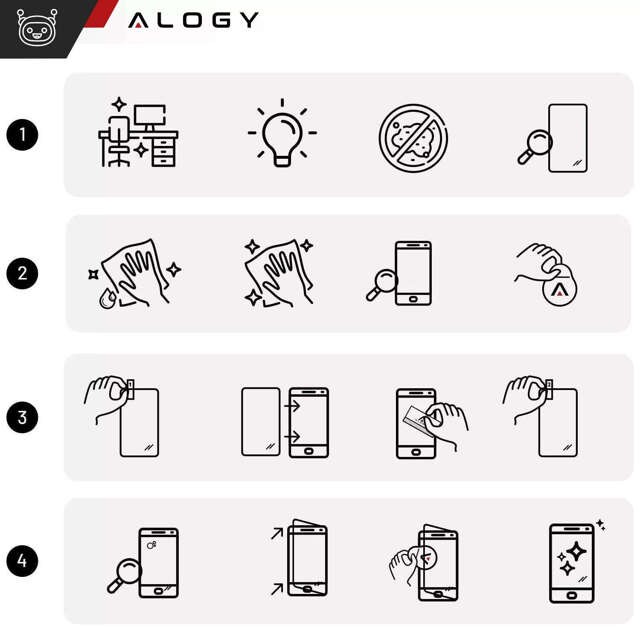 Szkło hybrydowe do Samsung Galaxy A52 / A52 5G / A52s / A52s 5G na ekran Alogy Flexi Glass 9H Case Friendly płaskie na ekran