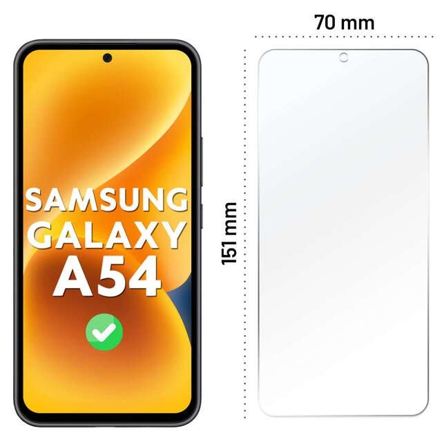 Szkło hybrydowe do Samsung Galaxy A54 5G na ekran Alogy Flexi Glass 9H Case Friendly płaskie na ekran