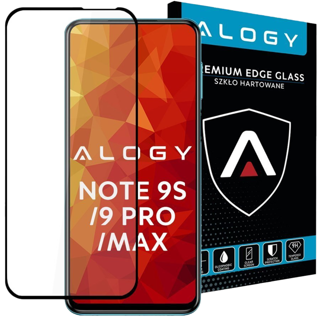 Szkło na telefon Alogy Full Glue cf do Xiaomi Redmi Note 9S/9 Pro/9 Pro Max