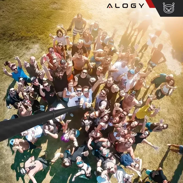 Teleskopowy kijek Selfie Stick Alogy do GoPro/DJI/Insta - 45-310cm - 3 metry