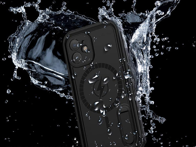 Wodoodporne Etui na telefon IP68 do MagSafe do iPhone 12 Mini Czarne