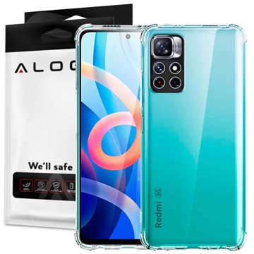  Alogy Etui na telefon pancerne ShockProof Case do Xiaomi Poco M4 Pro 5G Przezroczyste