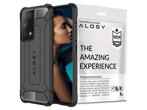 Alogy Etui na telefon Hard Armor do Samsung Galaxy S21 Ultra szare