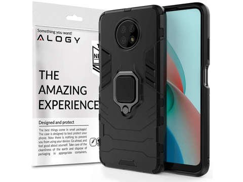 Alogy Etui na telefon Stand Ring Armor do Xiaomi Redmi Note 9T/ 9T 5G czarne