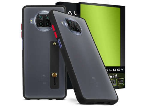 Alogy Etui na telefon bumper case z paskiem do Xiaomi Mi 10T Lite Czarne