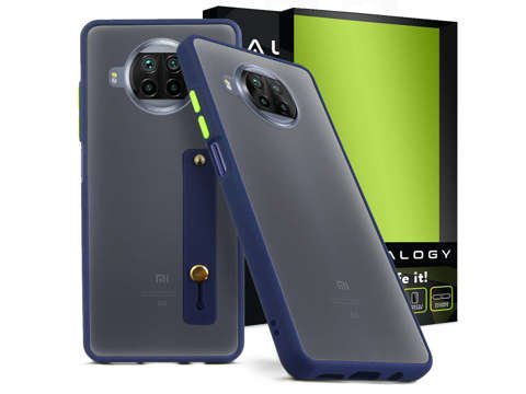 Alogy Etui na telefon bumper case z paskiem do Xiaomi Mi 10T Lite Granatowe