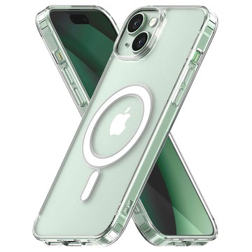 Alogy Etui na telefon do iPhone 15 Plus Hybrid Case do MagSafe magnetyczne Przezroczyste