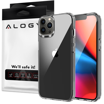 Alogy Etui na telefon ochronne obudowa Hybrid Case do Apple iPhone 13 Pro Max Przezroczyste