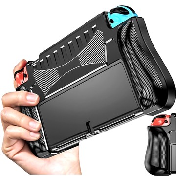 Alogy Etui obudowa do Gamepad Pad Nintendo Switch OLED case Czarny