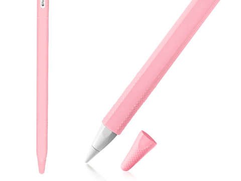 Alogy Etui ochronne na rysik pokrowiec obudowa na Apple Pencil 2 Różowe