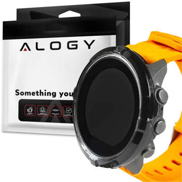 Alogy Etui silikonowe Case do Suunto Spartan Sport Wrist HR Baro Czarne