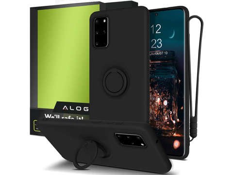 Alogy Etui silikonowe na telefon Ring Slim do Samsung Galaxy S20 Czarne