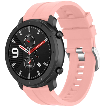 Alogy Gumowy Uniwersalny pasek sportowy soft band do smartwatcha 20mm Różowy