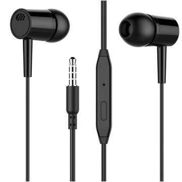 Alogy In-Ear Earphones Stereo Słuchawki przewodowe ze złączem miniJack Czarne