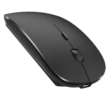 Alogy Komputerowa myszka mysz bezprzewodowa Bluetooth Mouse do laptopa tabletu 2.4GHZ Czarna