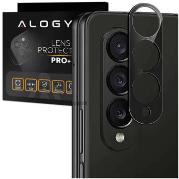 Alogy Lens Protector PRO+ Metalowa osłonka aparatu na obiektyw do Samsung Galaxy Z Fold 4 Czarna