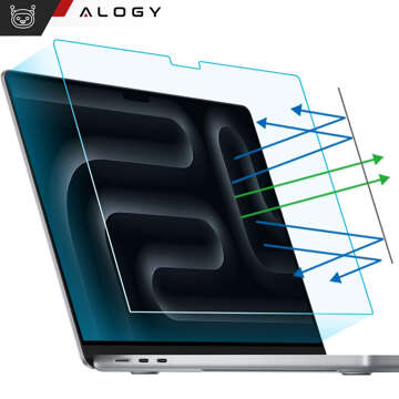 Alogy Screen Protect Film z filtrem Anti Blue Folia ochronna Matowa na ekran do MacBook Pro 14 (2023-2021)