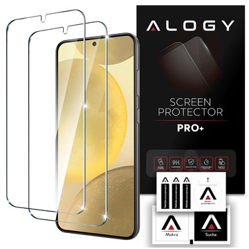 Alogy Screen Protector Pro+ 9H 2x Szkło hartowane do Samsung Galaxy S24+ Plus na ekran [2szt.]