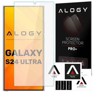 Alogy Screen Protector Pro+ 9H Szkło hartowane do Samsung Galaxy S24 Ultra na ekran