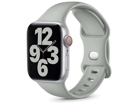 Alogy Sportowy pasek do smartwatcha gumowy do Apple Watch 42/44/45/49mm Szary