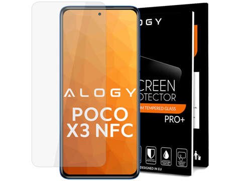 Alogy Szkło hartowane do telefonu na ekran do Xiaomi Poco X3 NFC