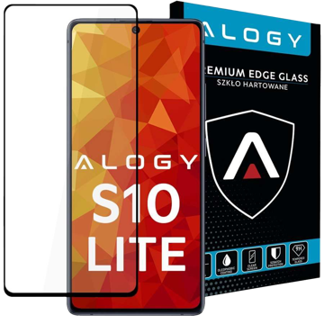 Alogy Szkło na telefon CF Full Glue do Samsung Galaxy S10 Lite czarne