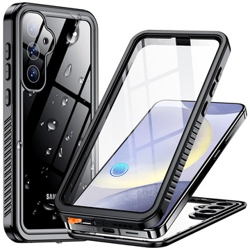 Alogy Waterproof Case Etui do Samsung Galaxy S24+ Plus Pancerne wodoodporne IP68 360 Armor czarne