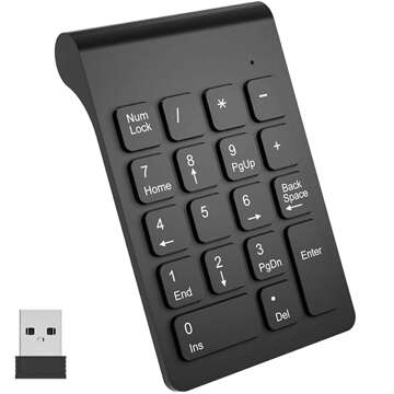 Alogy Wireless KeyPad Klawiatura Numeryczna Bezprzewodowa Czarna