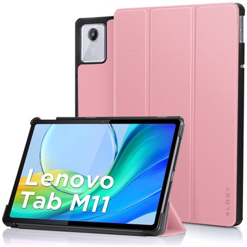 Etui do Lenovo Tab K11E / M11 10.95" TB330FU / TB330XU / TB331FC Book Case Cover z klapką obudowa futerał pokrowiec Alogy Różowe