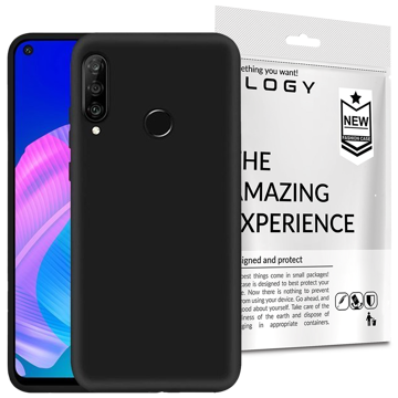 Etui na telefon silikonowe Alogy do Huawei P40 Lite E czarne