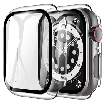 Obudowa ochronna z szkłem Alogy Protector Case 2w1 nakładka etui do Apple Watch 10 46mm Przezroczysta