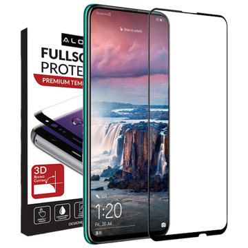Szkło Alogy Full Glue case friendly do Huawei P Smart Z/ Y9 Prime 2019 Czarne