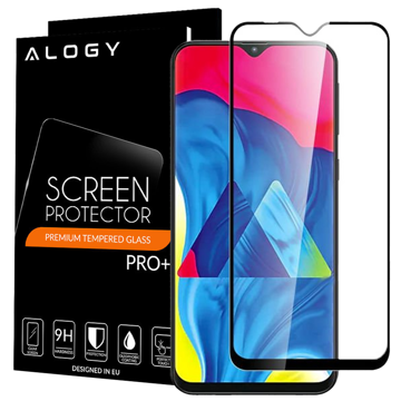 Szkło Alogy Full Glue case friendly do Samsung Galaxy M20 Czarne