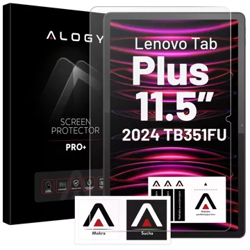 Szkło hartowane do Lenovo Tab Plus 11.5" 2024 TB351FU TB351 Alogy Screen Protector Pro+ 9H ochronne na ekran