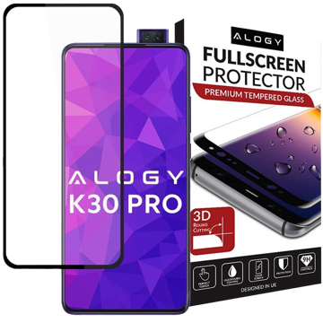 Szkło na telefon Alogy Full Glue do Xiaomi Redmi K30 Pro Czarne 